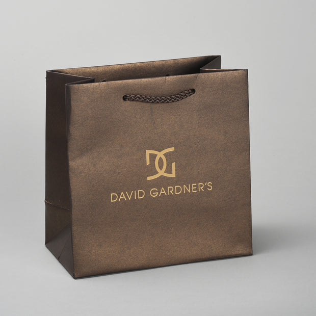 Custom Matching Paper Shopping Bag in Bronze