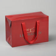 Custom Matching Paper Shopping Bag, Folded Closed Top